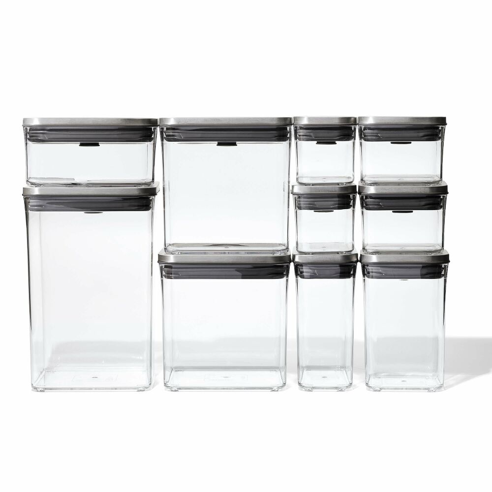 Steel 12-Piece POP Container Set P1