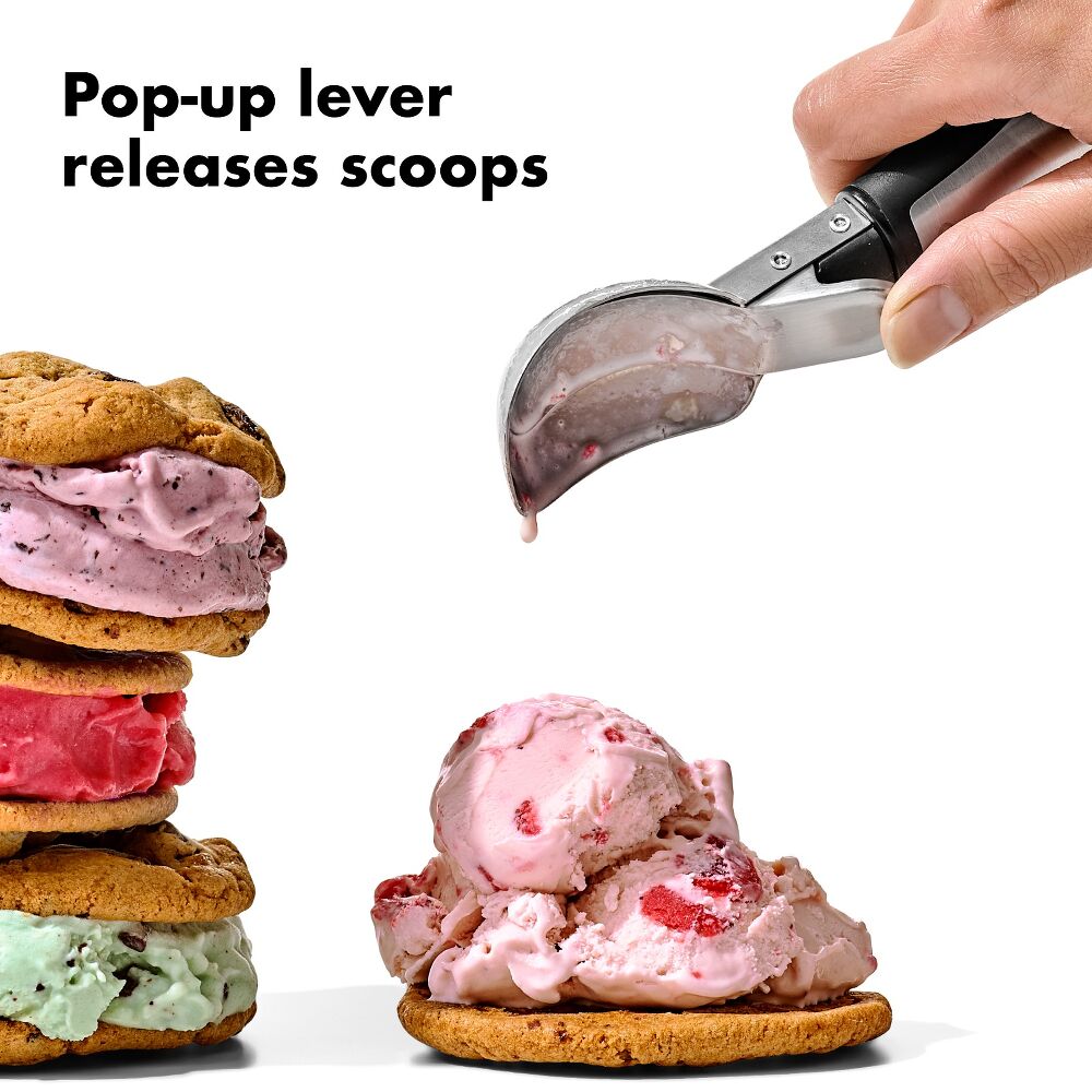Steel Lever Ice Cream Scoop C0
