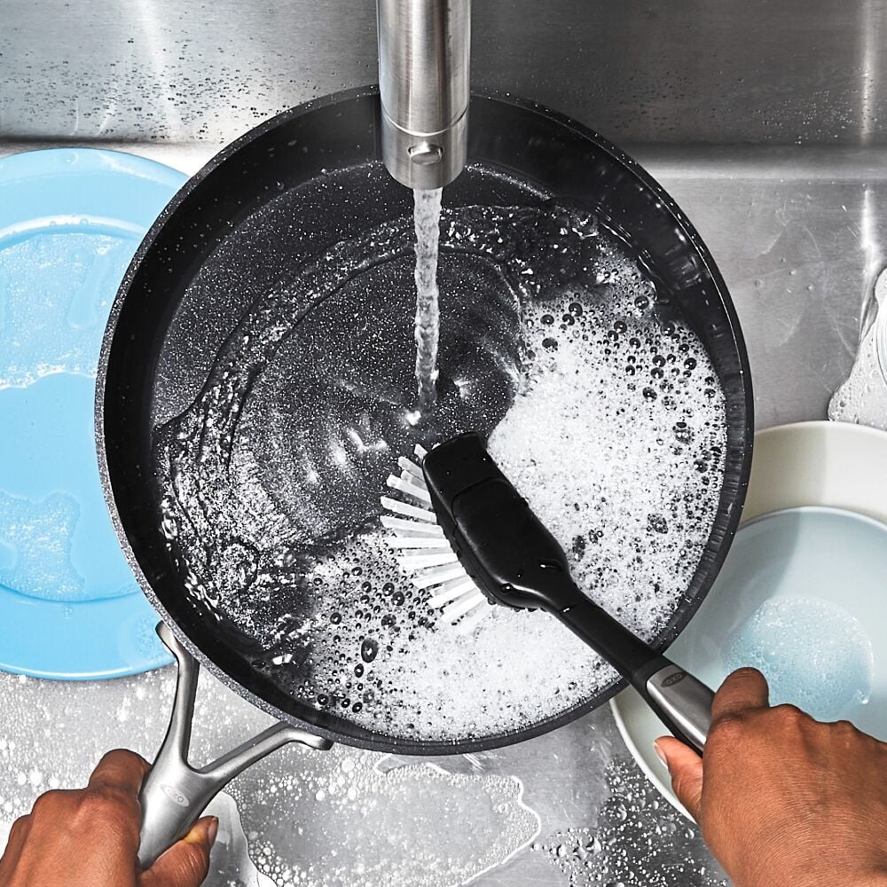 Steel Dish Brush with Replaceable Head X4