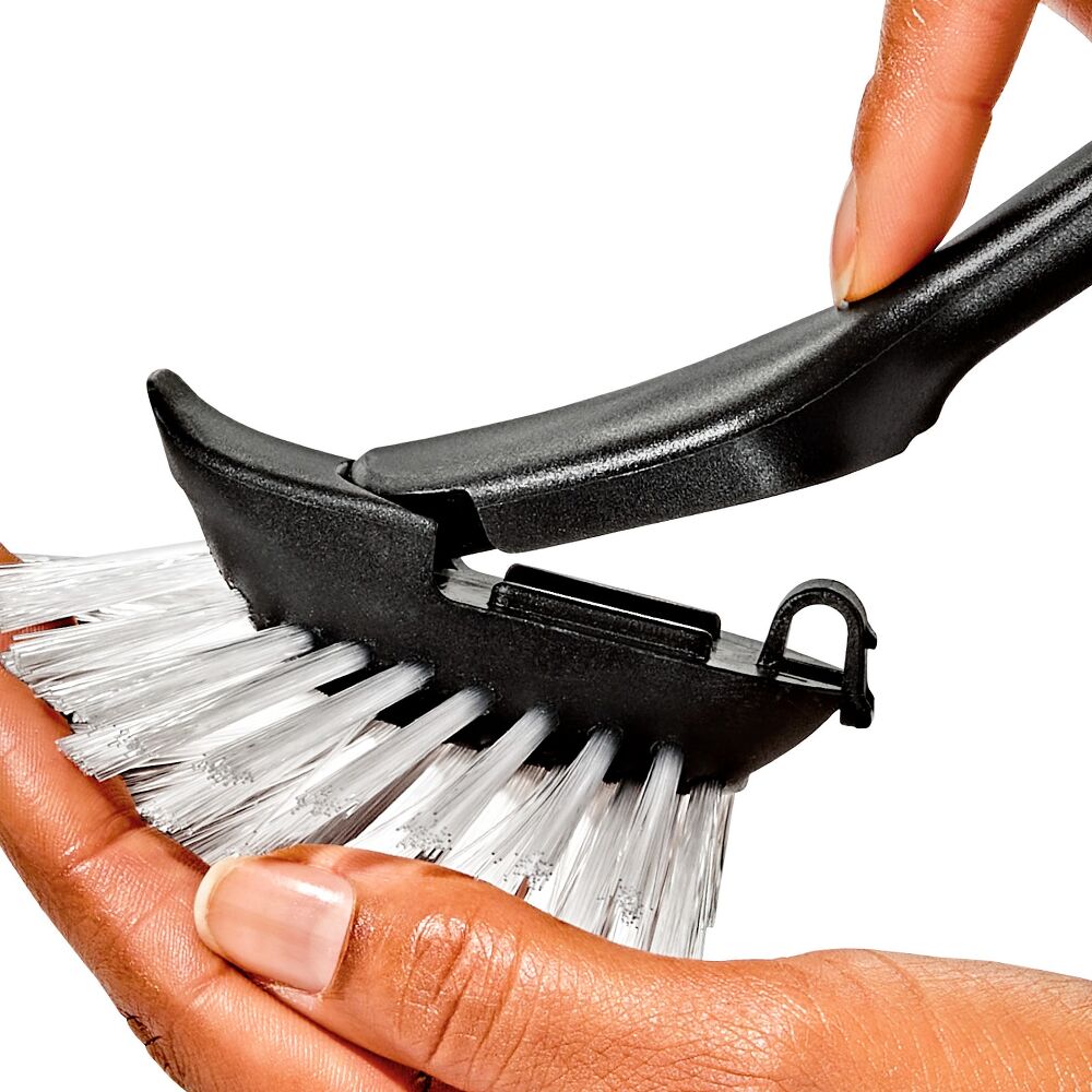 Steel Dish Brush with Replaceable Head X4