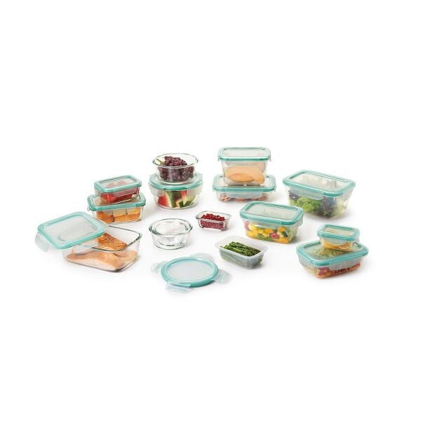 OXO Good Grips 30 Piece Smart Seal Glass & Plastic Container Set S3