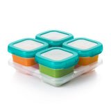 6 oz Baby Blocks™ Plastic Freezer Storage Containers - Tot Teal D7