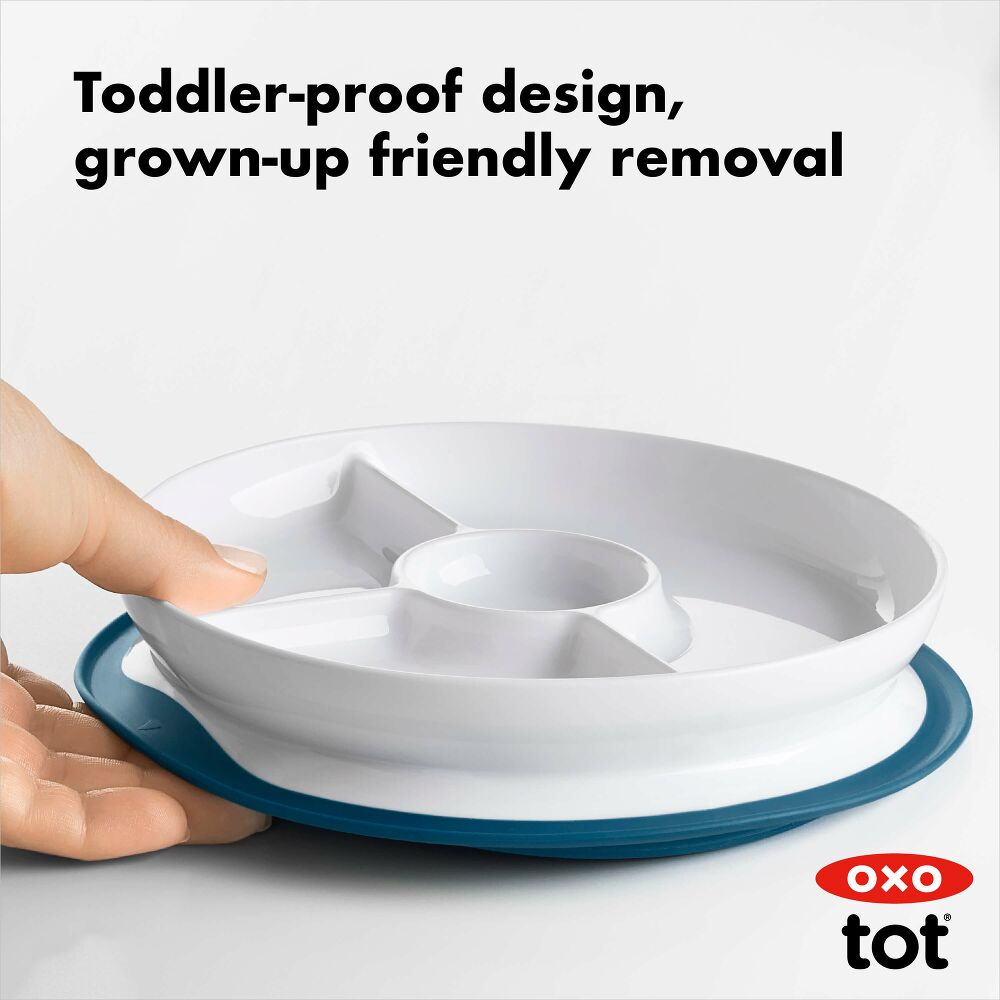 Stick & Stay Suction Divided Plate O4