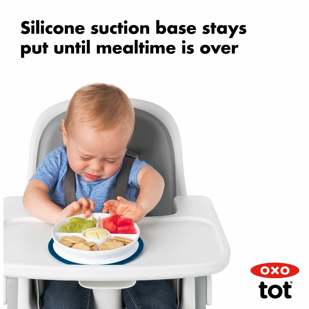 Stick & Stay Suction Divided Plate C8