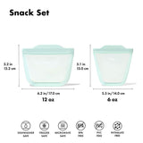 Tot Silicone Reusable Bag - 2-Piece Stand-Up Cup Set U7