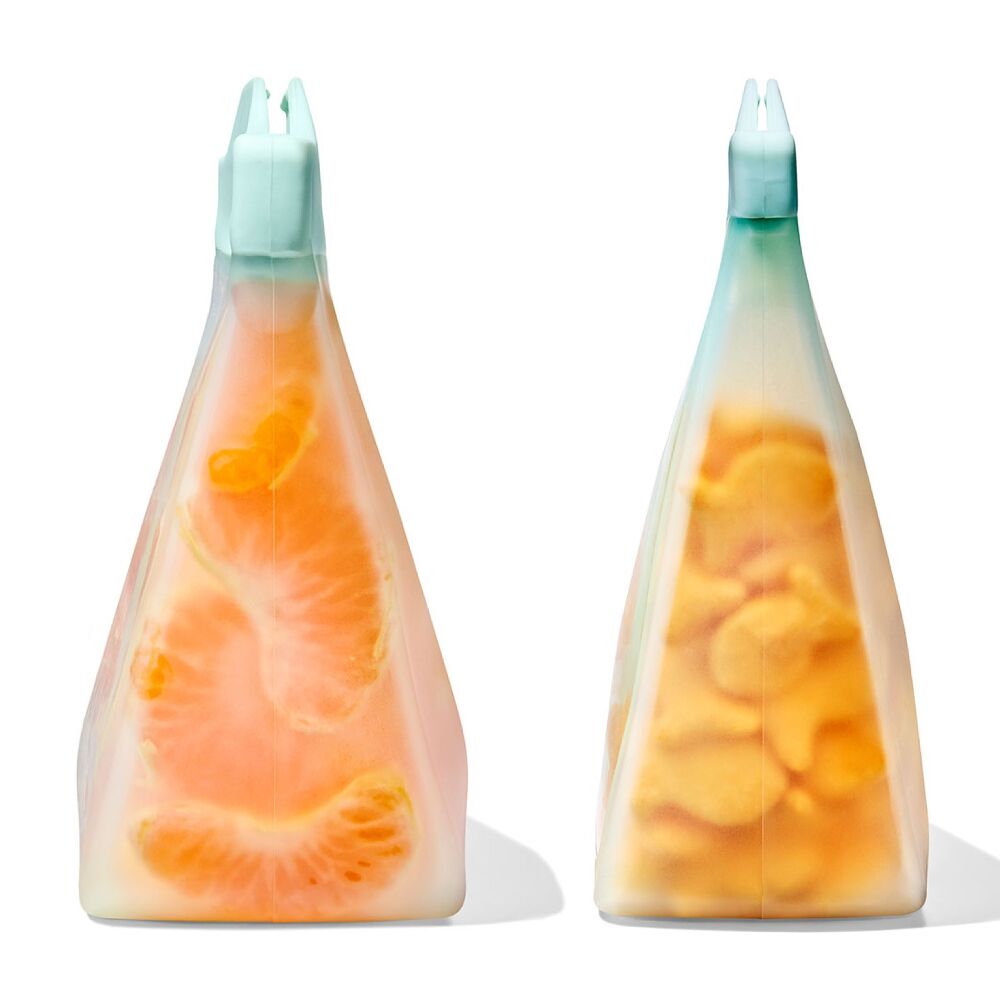 Tot Silicone Reusable Bag - 2-Piece Stand-Up Cup Set U7