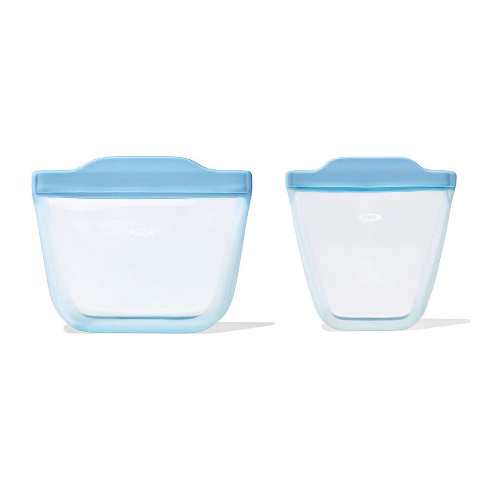 Tot Silicone Reusable Bag - 2-Piece Stand-Up Cup Set U7