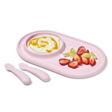Textured Suction Plate & Spoons Set – 3-Piece Q4
