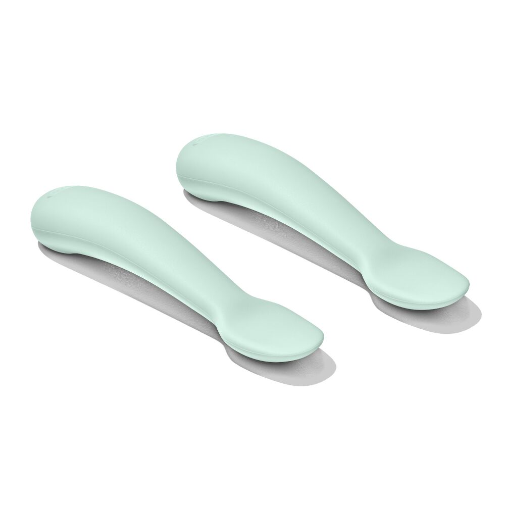 Textured Suction Plate & Spoons Set – 3-Piece Q4