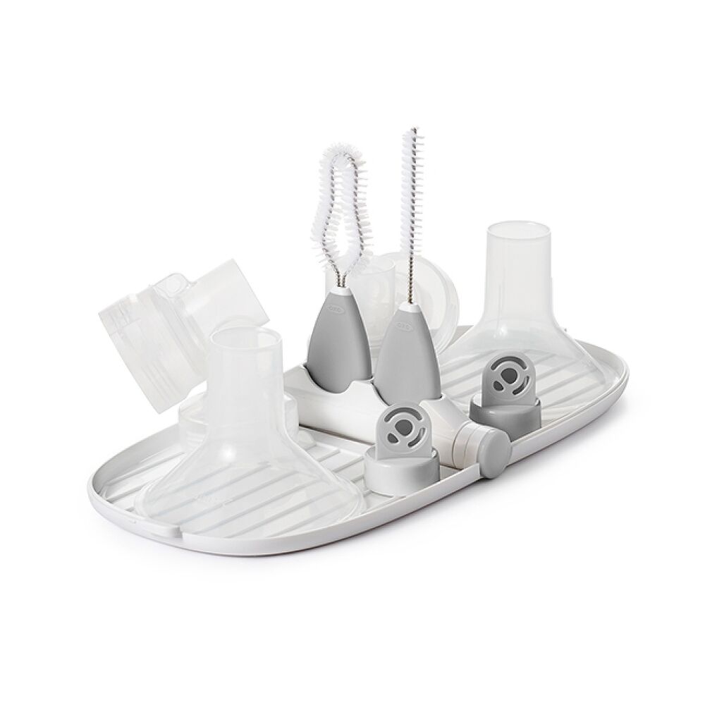 Breast Pump Parts Drying Rack with Detail Brushes V8