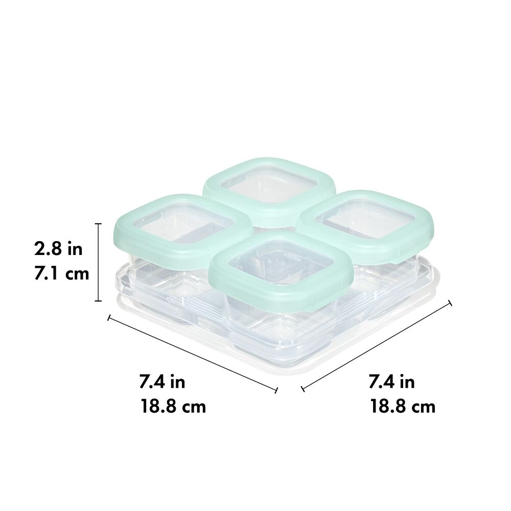 Baby Blocks Food Storage Containers (6 oz) - Opal X9