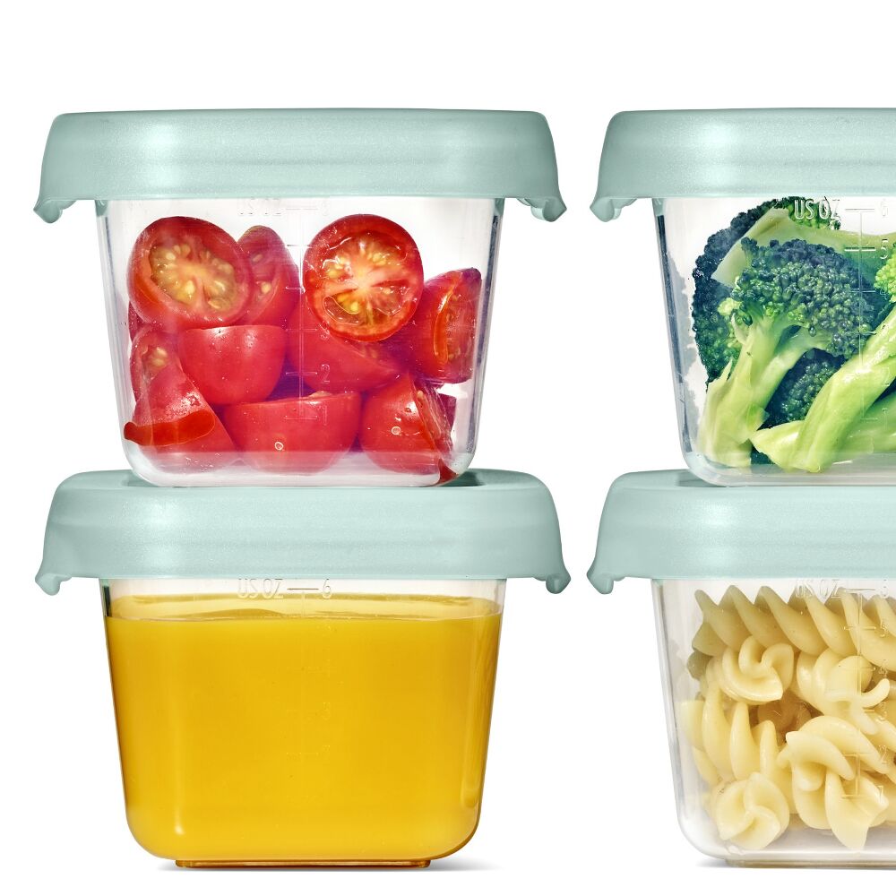 Baby Blocks Food Storage Containers (6 oz) - Opal X9