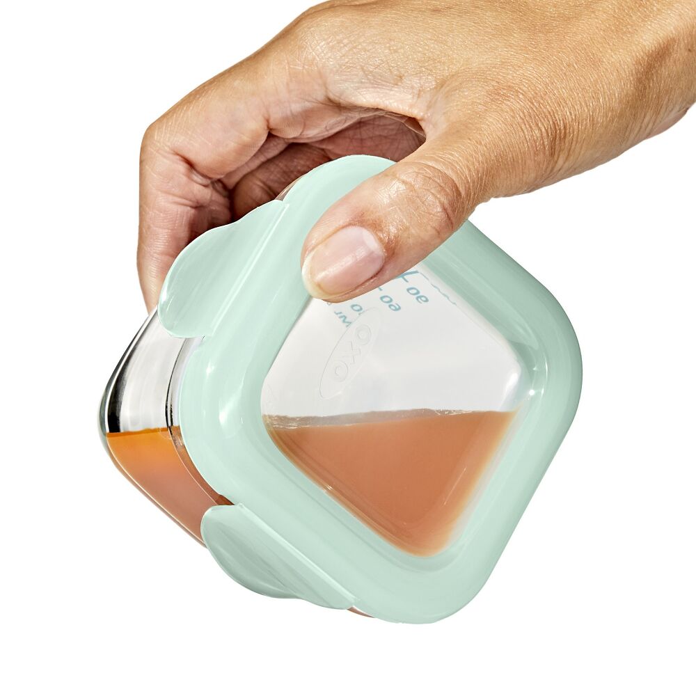 Glass Baby Blocks Food Storage Containers (4 oz) - Opal P1