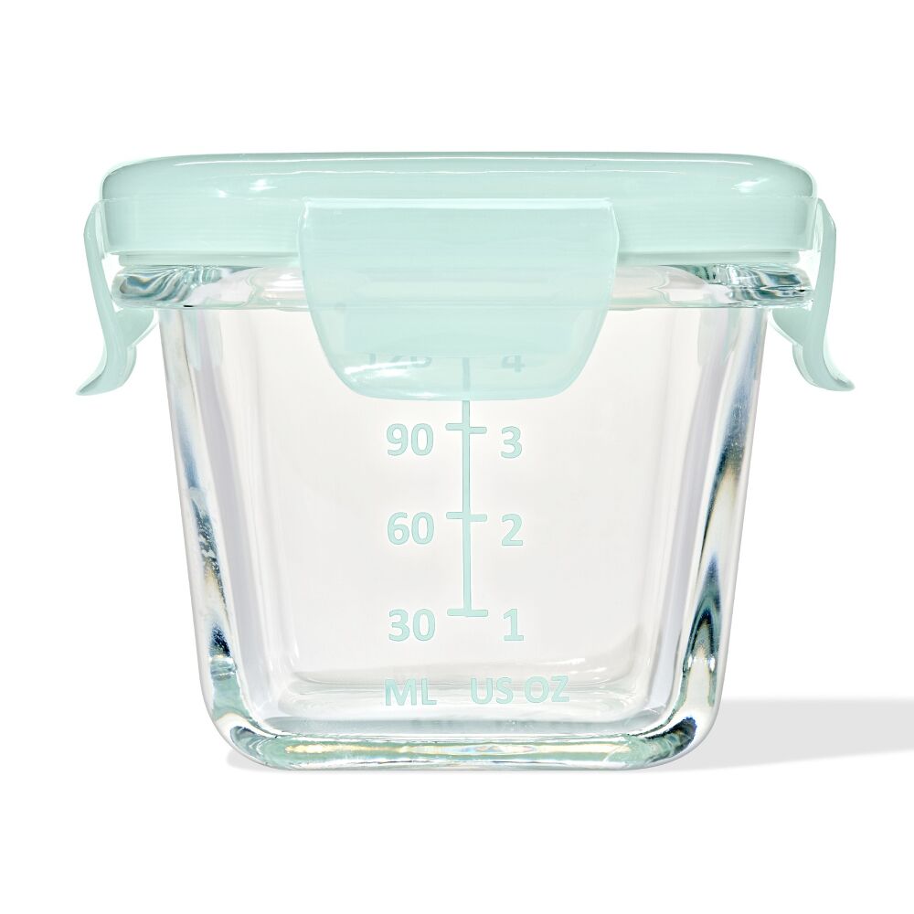 Glass Baby Blocks Food Storage Containers (4 oz) - Opal P1