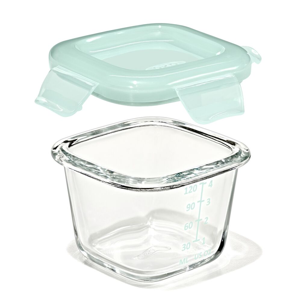 Glass Baby Blocks Food Storage Containers (4 oz) - Opal G2