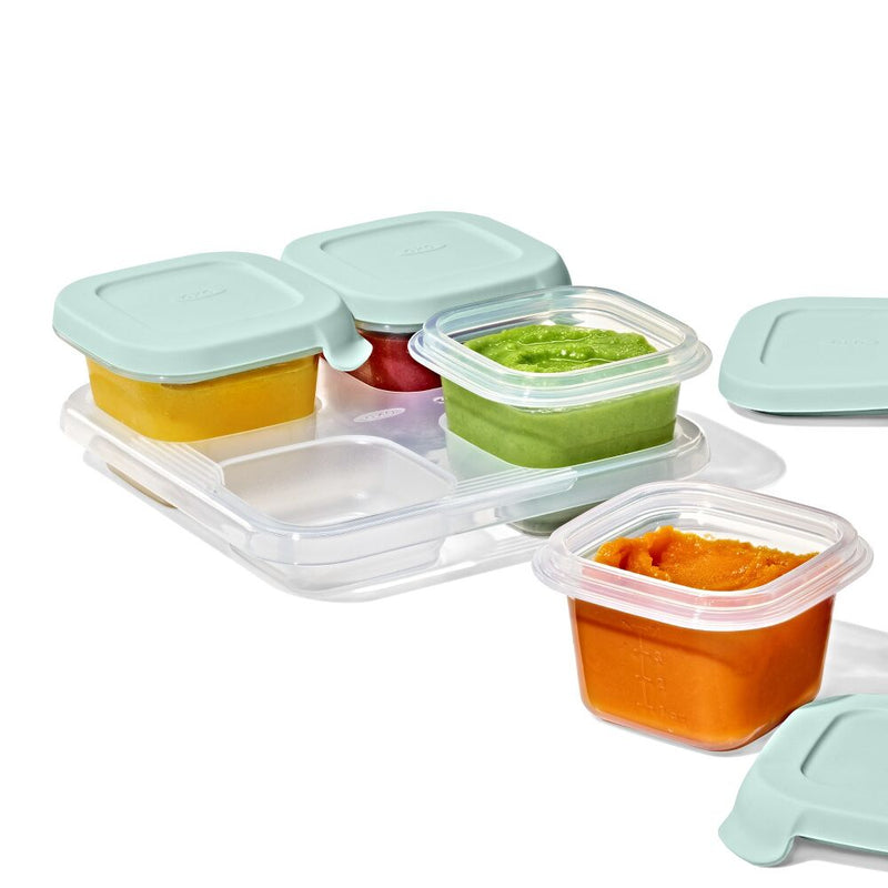 Silicone Baby Blocks Food Storage Containers (4 oz) - Opal A8