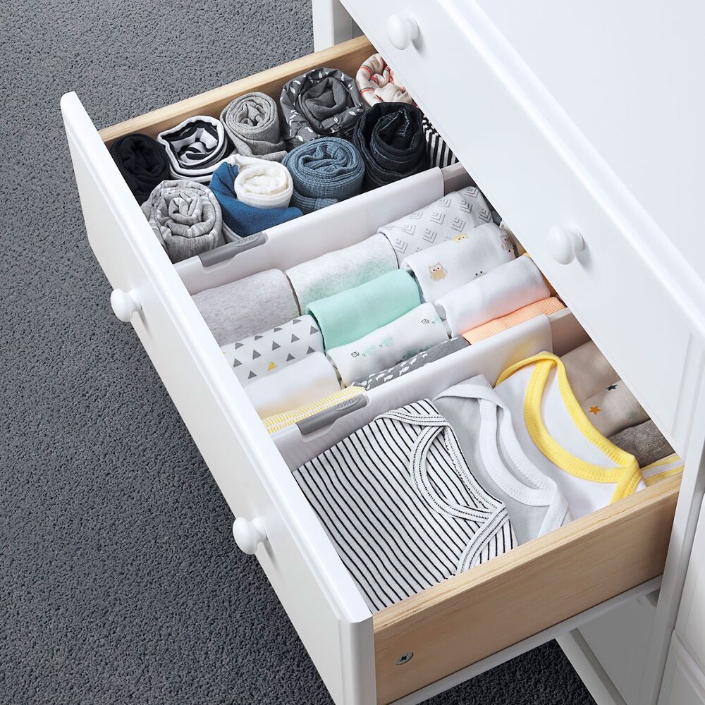 OXO TOT Expandable Dresser Drawer Divider - 4 Pack T3