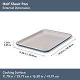 Non-Stick Pro Ceramic Coated Metal Bakeware Half Sheet Pan X9